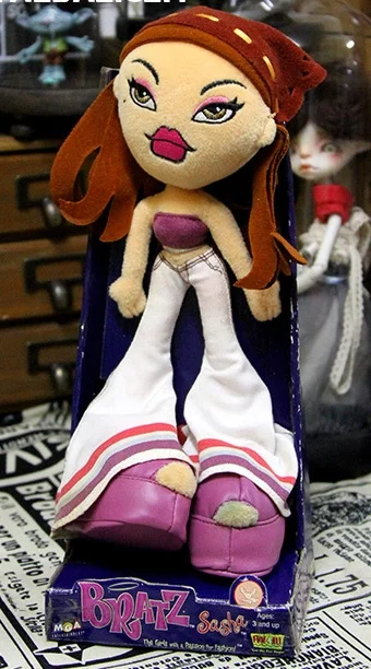 Цвет: желтый Около 26 см оригинальная Кукла Bratz в штучной упаковке, плюшевая тканевая кукла, встроенный железный провод, лучший подарок для девочки - Цвет: Цвет: желтый