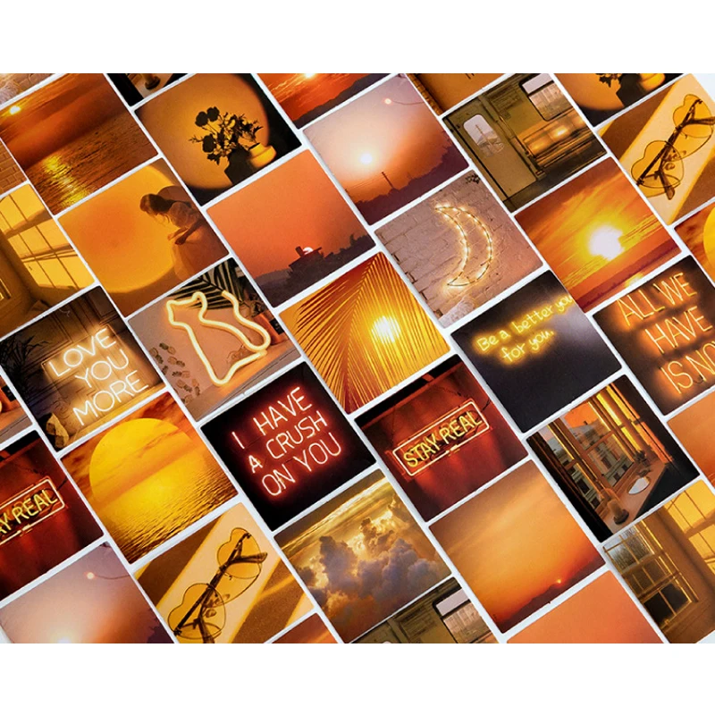 Канцелярские наклейки 46 шт. в виде вечернего солнца | Дом и сад