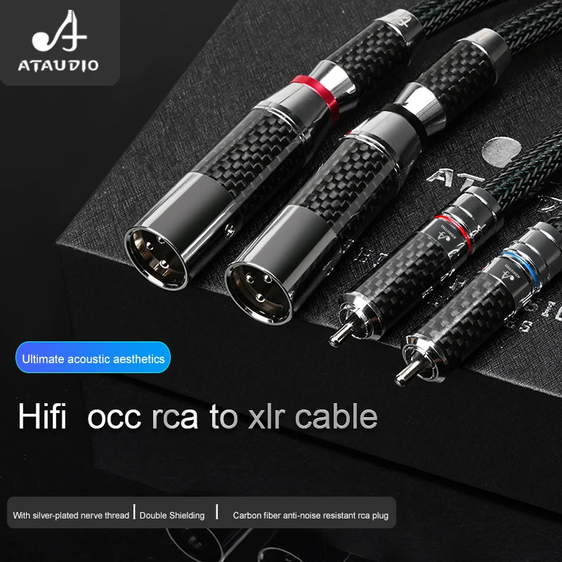 Аудиокабель Hifi RCA к XLR высококачественный медный кабель OCC Xlr Мама папе |
