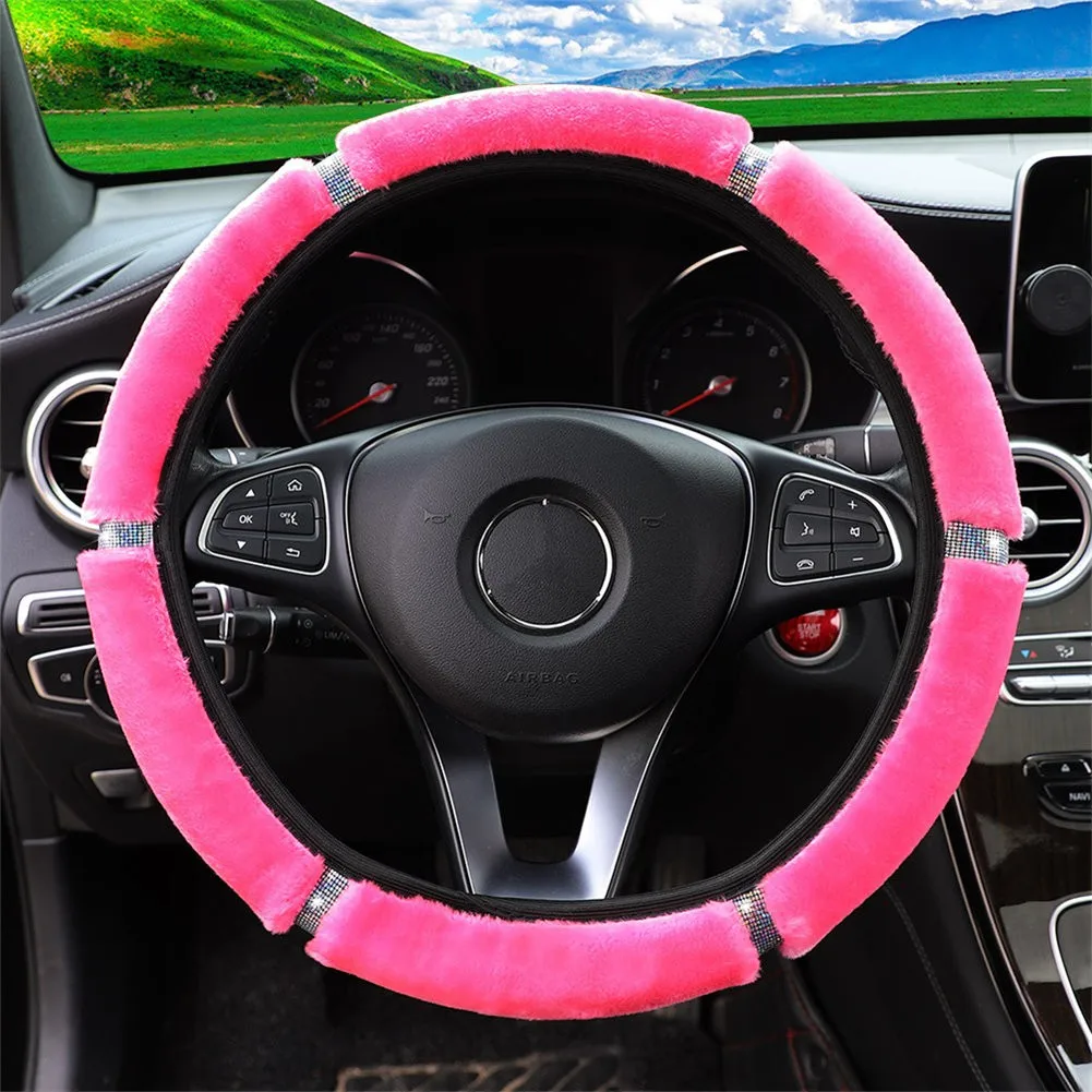 

37-38 см универсальная планка Стразы Кристалл бриллиант Декор чехол на руль протектор автомобильный Стайлинг интерьера