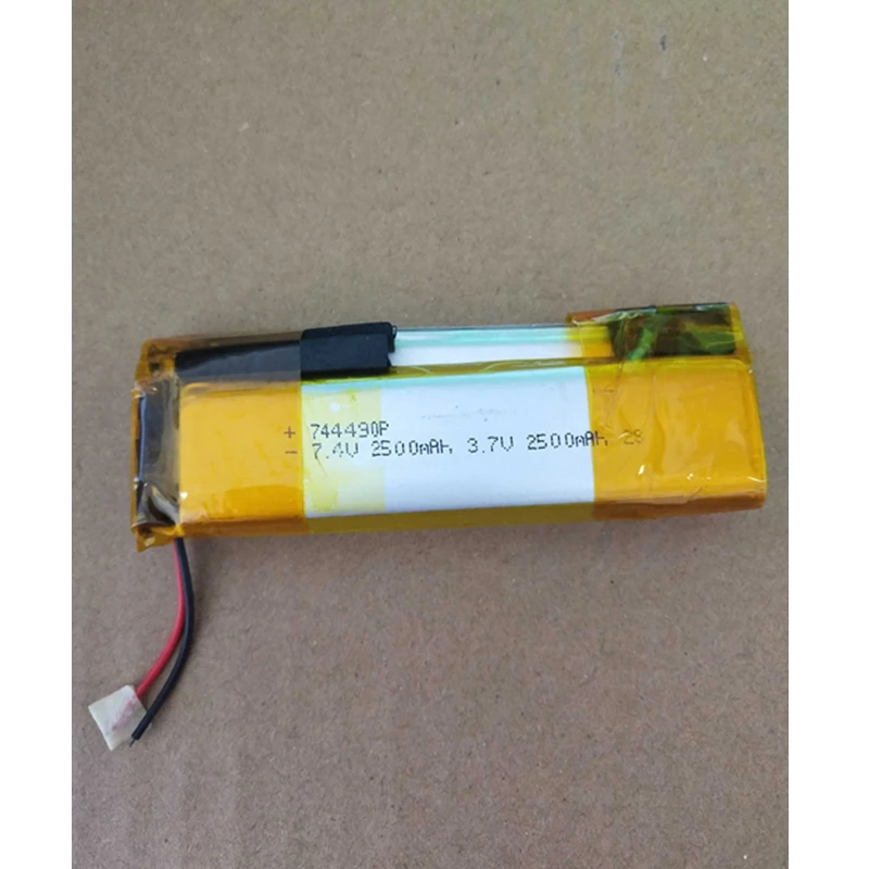 

Новинка, перезаряжаемый аккумулятор 2500 мАч 7,4 В 744490P, размер 94*25*8,5 мм, вес 89 г