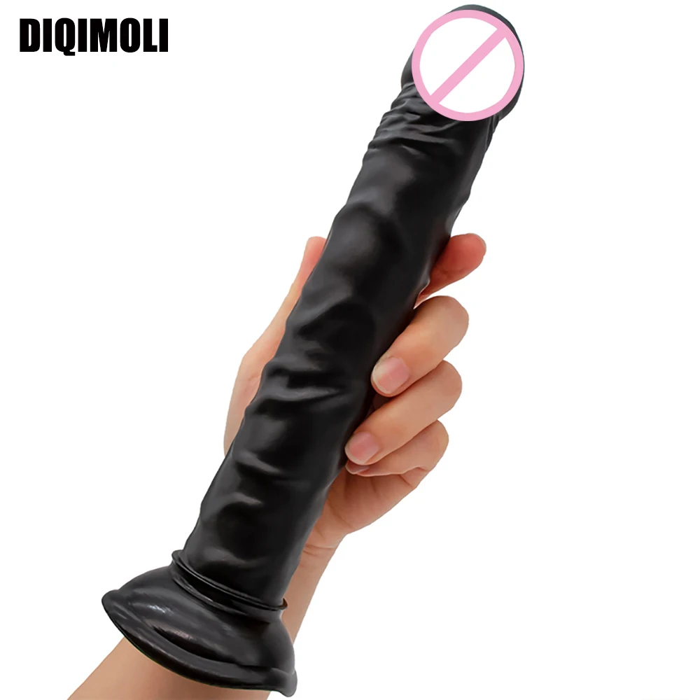 Реалистичный искусственный мягкий пенис 9 84 дюйма с присоской гибкий Фаллос
