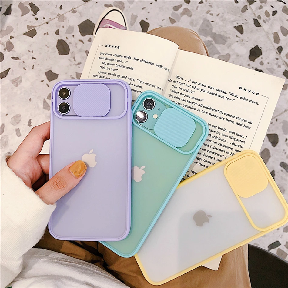 Чехол для iPhone 11 12 Mini Защитный матовый Прозрачный ударопрочный чехол Pro Max
