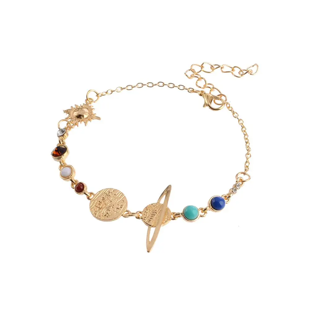 Новинка 2019 браслет в богемном стиле браслеты виде планеты вселенной Юпитера