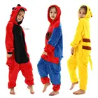 Пижама в виде единорога для девочек, детские пижамы-кигуруми, панда, Стич, Пикачу, паук, Аниме Пижамы, кигуруми, пижамы для взрослых, одежда для сна