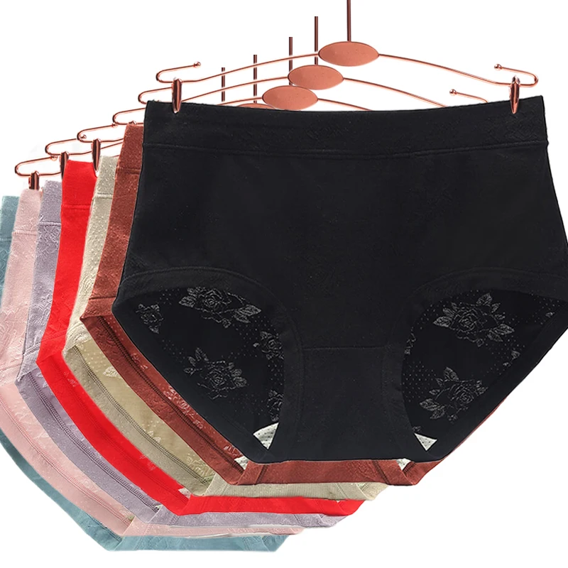 

Женские хлопковые трусы с высокой посадкой, большие размеры