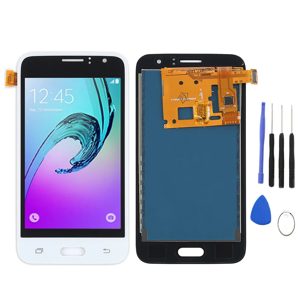 White lcd with tools AAA для samsung GALAXY J1 lcd J120 J120f J120M J120H дисплей сенсорный экран дигитайзер дисплей j120f lcd для samsung j120f lcd - Цвет: White lcd with tools