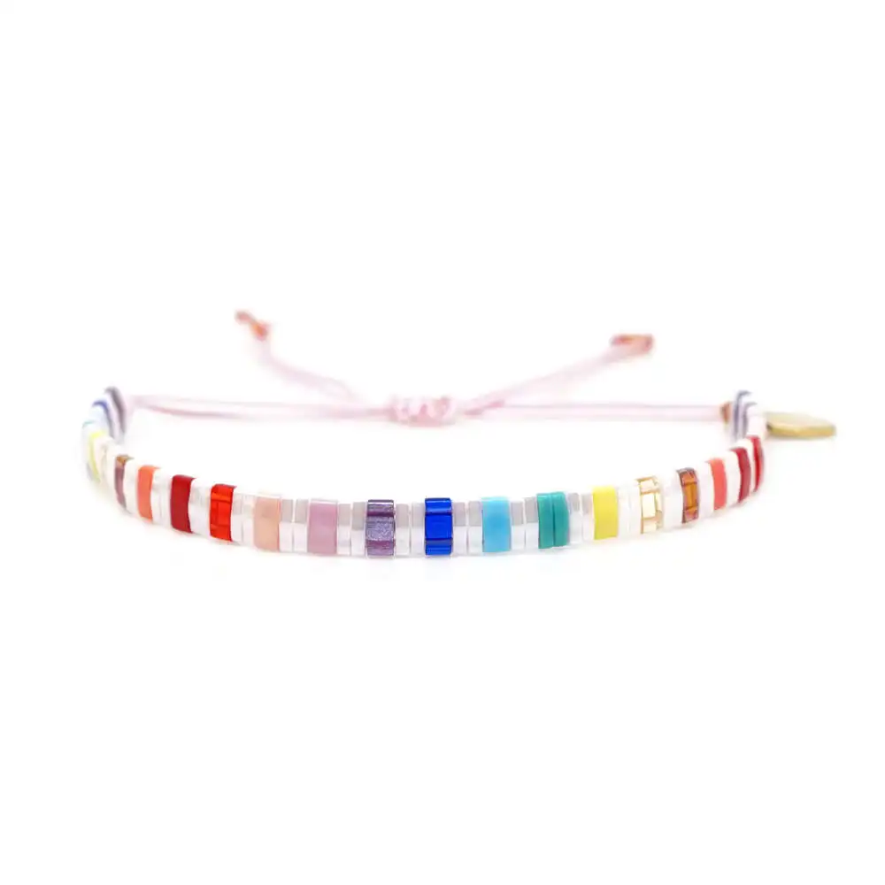 TL-B190253A Go2boho Miyuki Tila браслет с бусинами, браслеты для женщин, Летний пляж, Boho Pulseras Mujer, ювелирные изделия, красочные, Insta Janpan Miyuki joyeria - Окраска металла: TL-B190253A