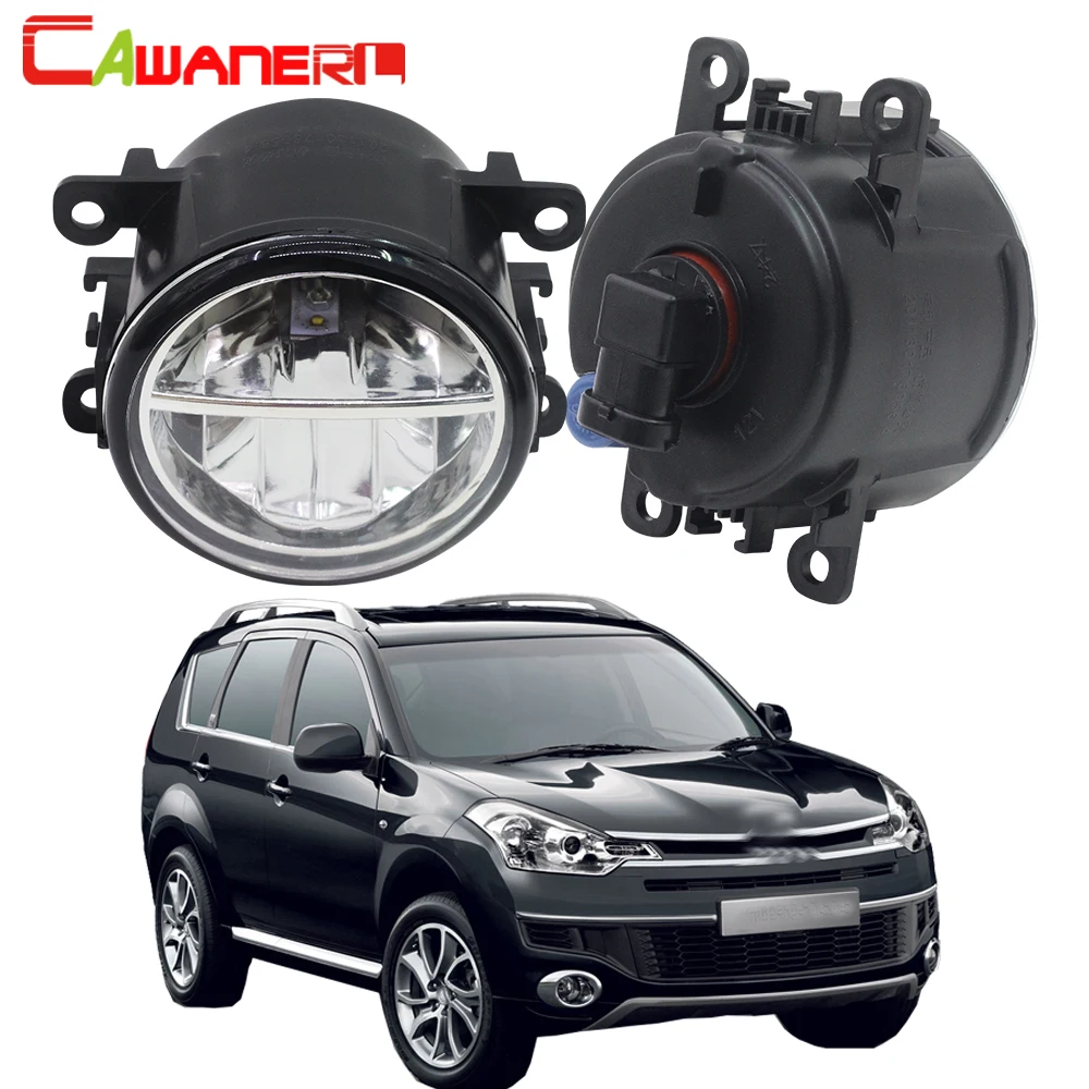 

Cawanerl для Citroen C-Crosser 2007-2013 Автомобильный светодиодный противотуманный светильник 4000LM белый 6000K 12V Дневной ходовой огонь DRL аксессуары 2 предме...