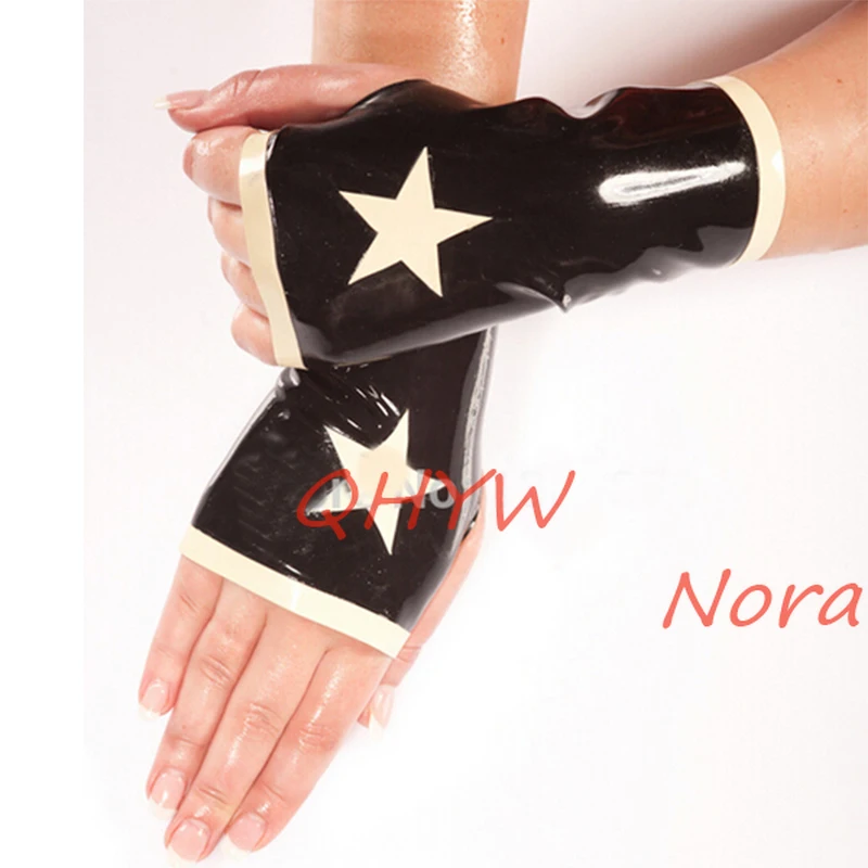 

Пикантная дизайнерская обувь унисекс латекс экзотический черное белье в сеточку, соединены без пальцев короткий запястья перчатки клуб Cekc ...