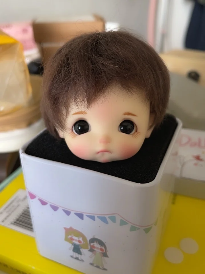 Детская игрушка BJD DD SD MSD 1/8 1/12 ob11 аксессуары для кукол розовый золотой мохеровый