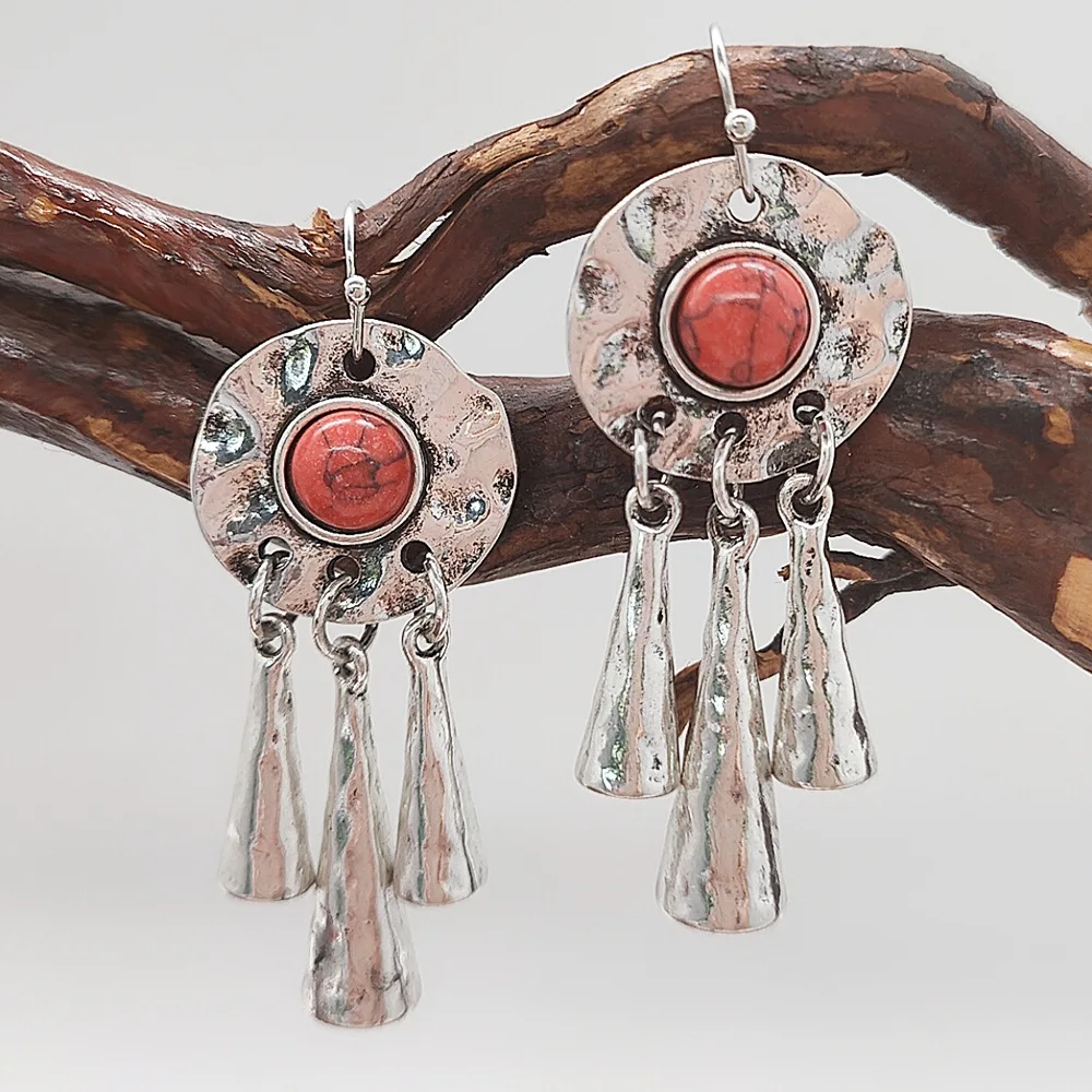 2019 Индия этно стиль этнические большие круглые серебряные серьги богемные