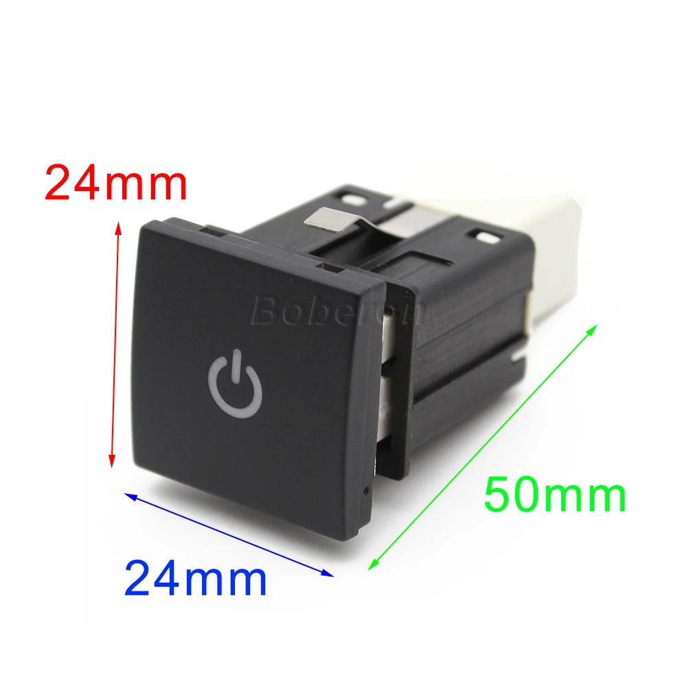 Автомобильная красная светодиодная ламсветильник DRL кнопка включения и