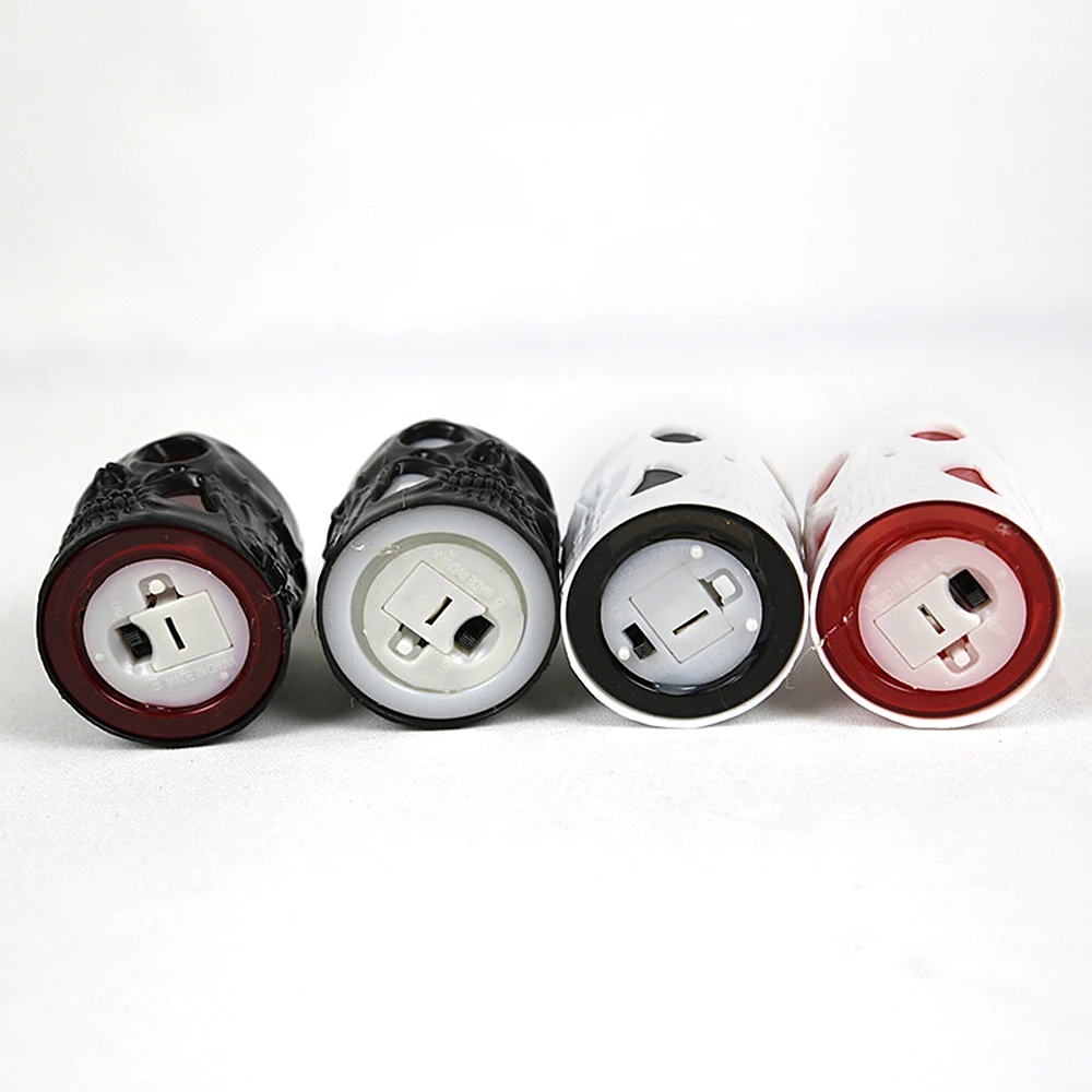 1 шт. Хэллоуин декоративная свеча свет Пластик призрак головка светодиода ужас