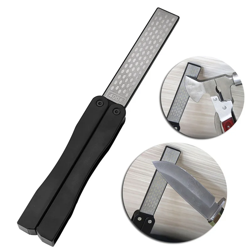 

Folding Portable Pockets Sharpener Double Sided Diamond Knife Sharpening Stone Outdoor Kitchen Practial Tools Knife Grinders