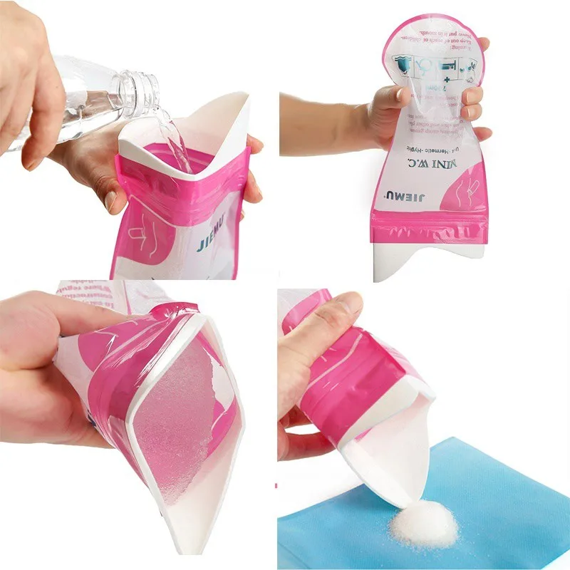 Портативная сумка для писсуаров 12 шт. уличные мочевые мешки похода экстренного