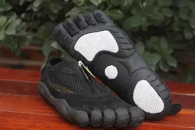 Туфли женские с 5 пальцами натуральная кожа сетчатые дышащие Нескользящие для