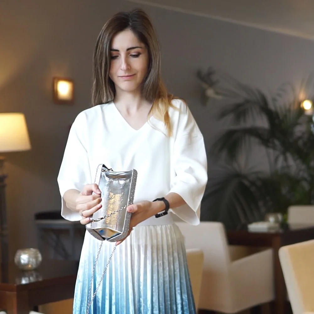 Boutique De FGG ярко-розовые вечерние сумочки-клатчи со стразами Женская сумочка в металлической коробке с бриллиантами свадебные вечерние клатчи сумочка для невесты