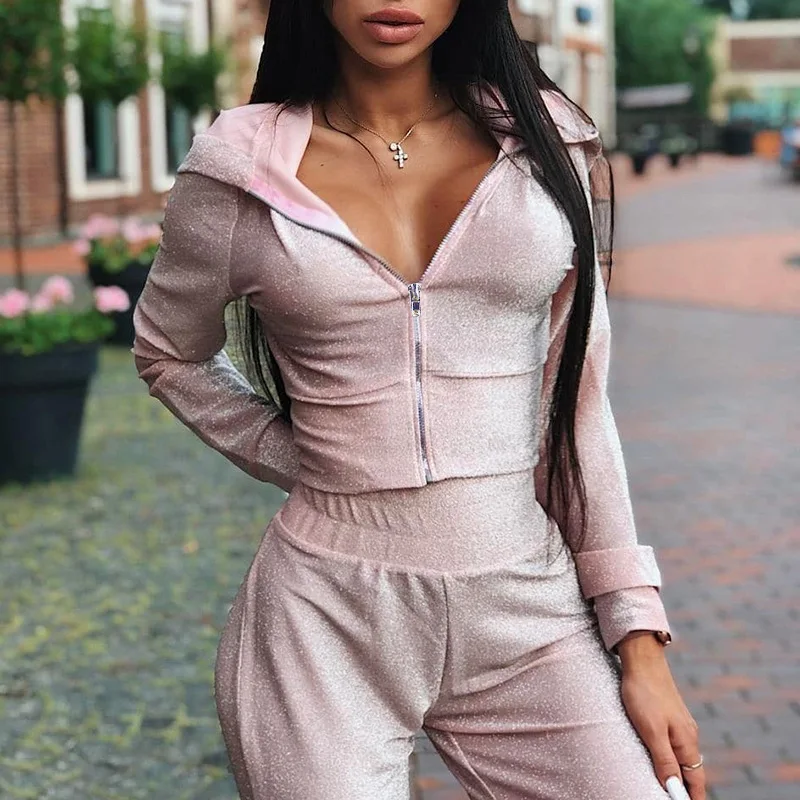 LAISIYI Women Sets Autumn Winter Female 2 pcs Sweatsuit Pullover Suits Outfits Two Piece Tracksuits Casual 2Piece Set | Женская одежда
