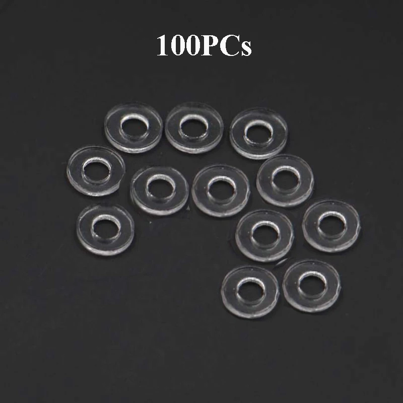 100pcs M3 6x3x1mm PVC Soft Gasket 1MM Thickness O Rings Plastic Insulator Spacer Damper For 2207 2205 2306 Motor RC Drone