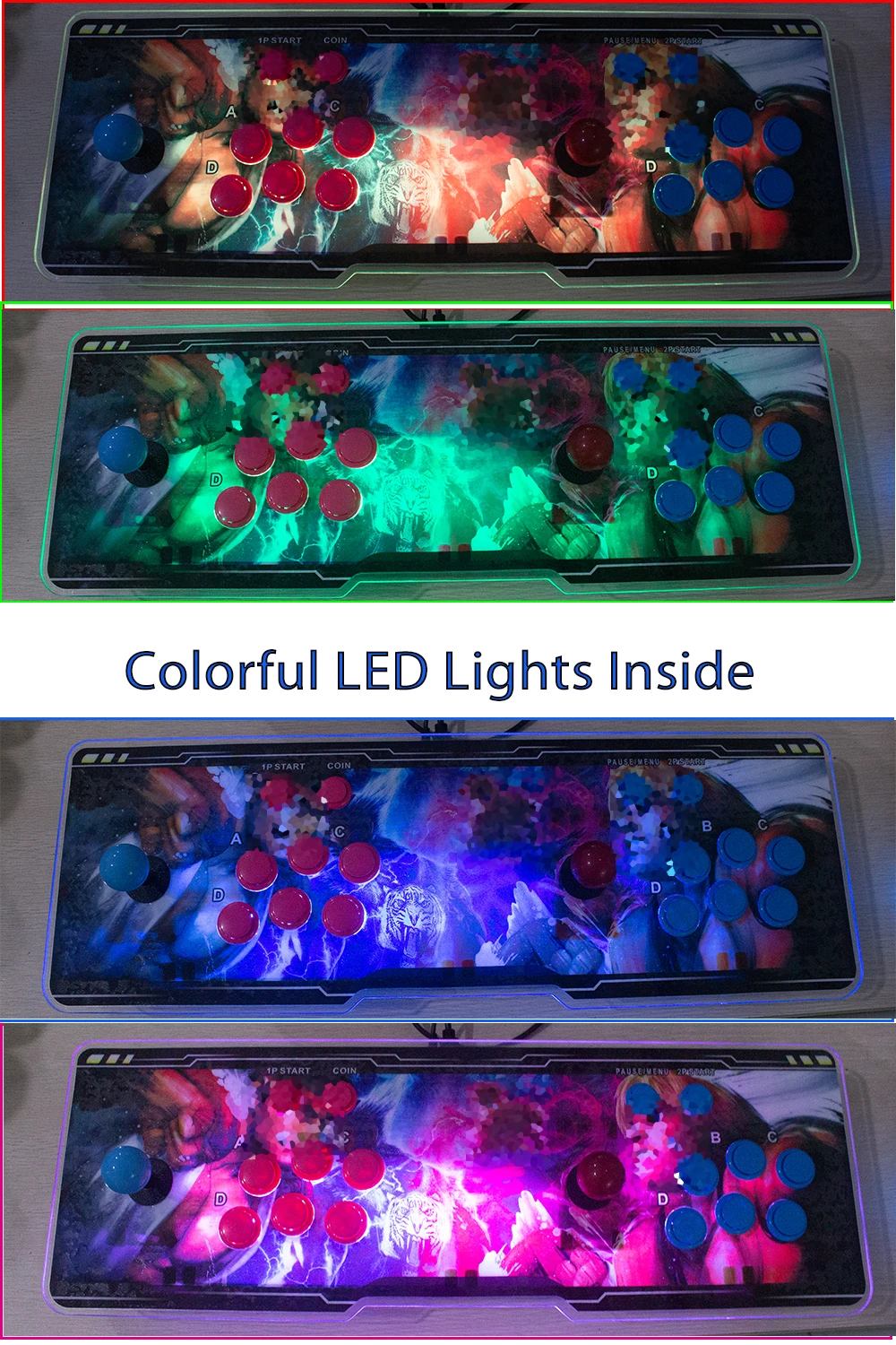 

3D Pandora Saga EX 8000 in 1 WIFI Market Save Function Multiplayer Joysticks Arcade Pandora Box Retro Game Console Cabinet