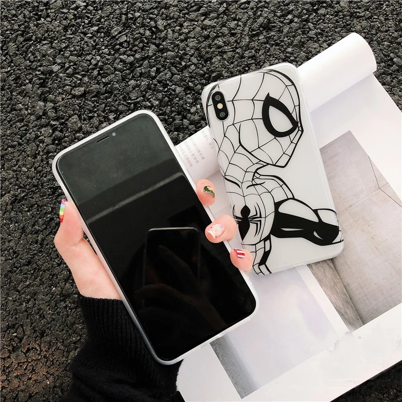 Чехол для Apple iphone 7 8 6 s Plus 11 Pro Max чехол XR X XS 7plus 5 se с изображением Человека-паука