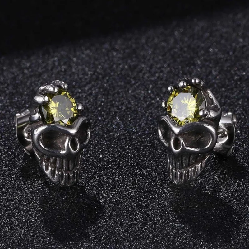 Модные изысканные циркониевые инкрустированные серьги из нержавеющей стали с