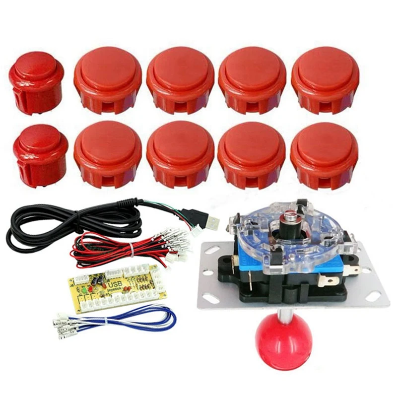 2 игрока аркадный джойстик DIY наборы USB энкодер для ПК игры аркадных игр частей MAME