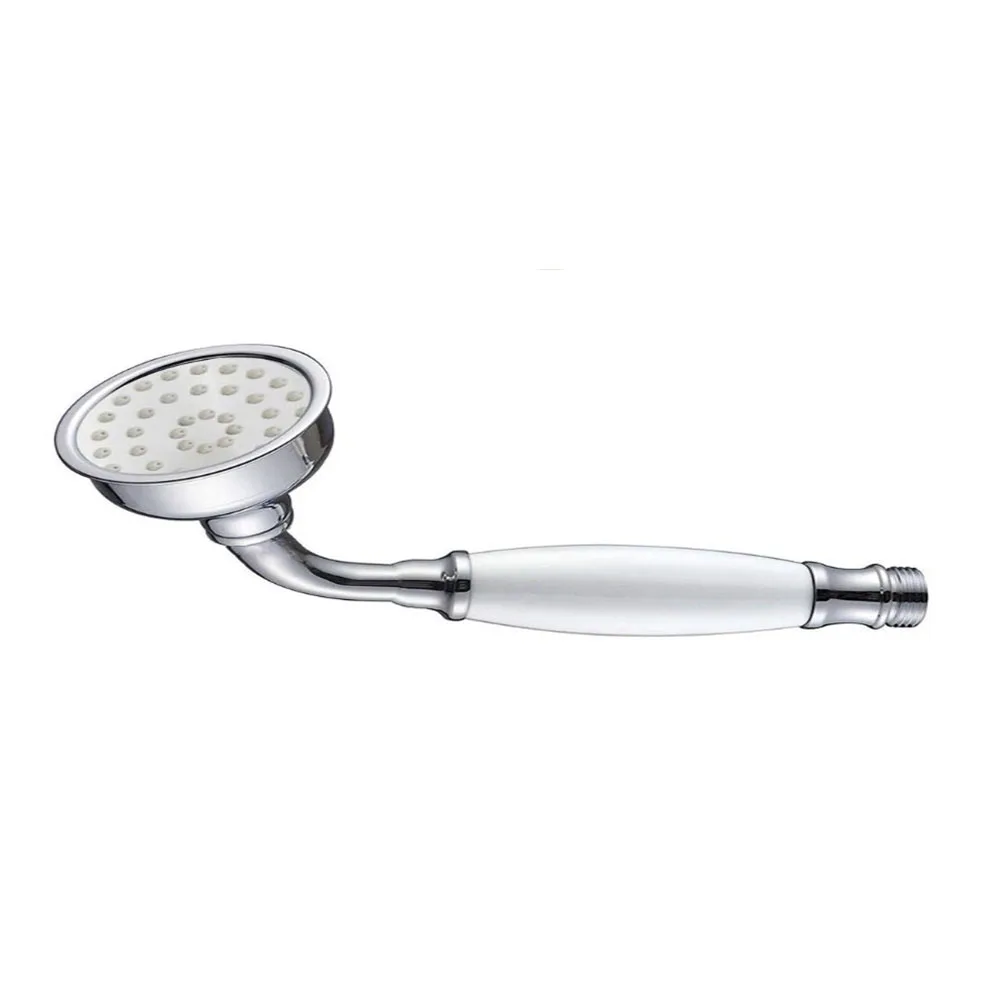 Полированная хромированная ручная душевая головка телефонная латунь и керамика