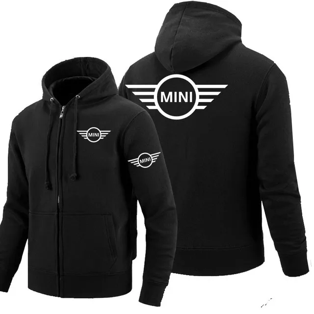 

Zipper Hoodies Mini logo Printed Hoodie Fleece Long Sleeve Man's zipper Jacket Sweatshirt l