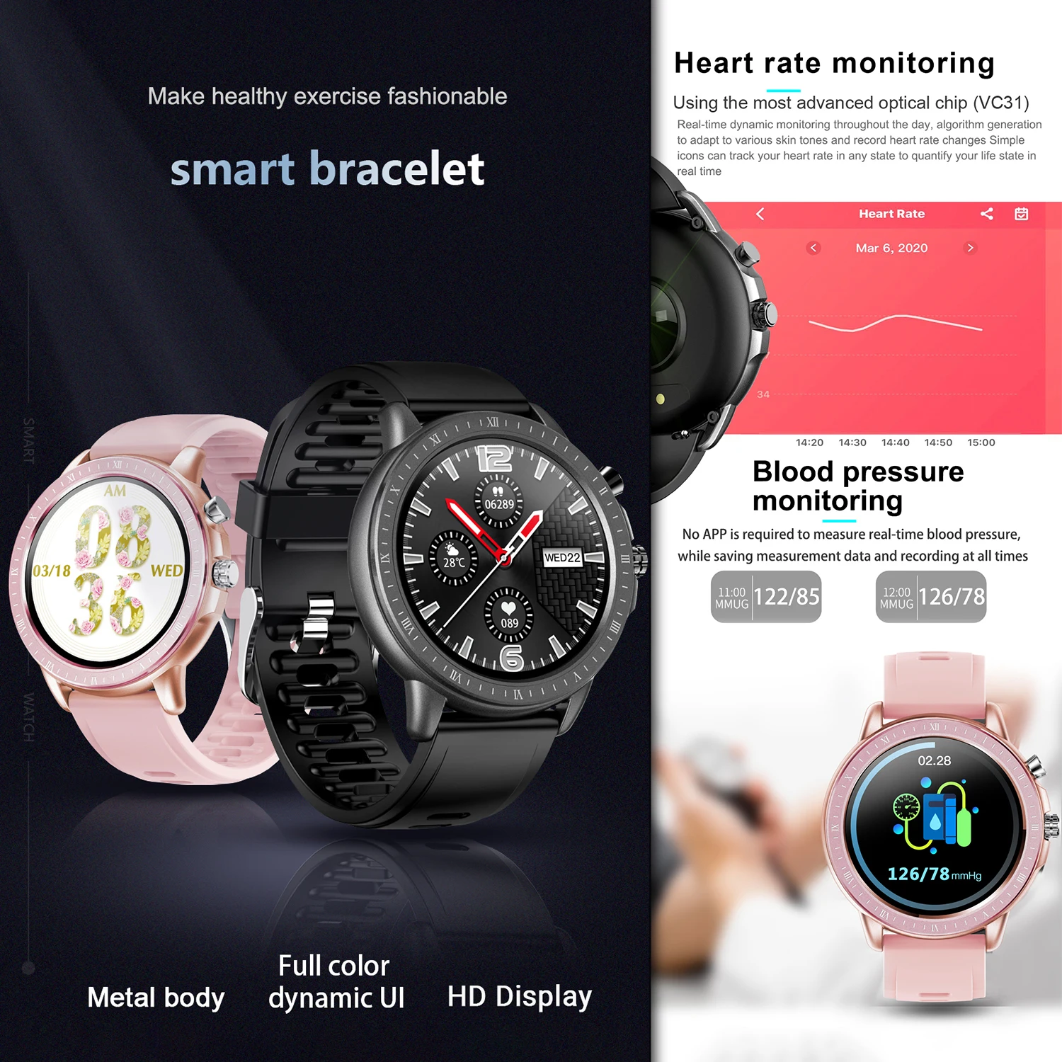 SENBONO S02 SmartWatch 1 3 дюйма сенсорный экран IP67 водонепроницаемый спортивный трекер