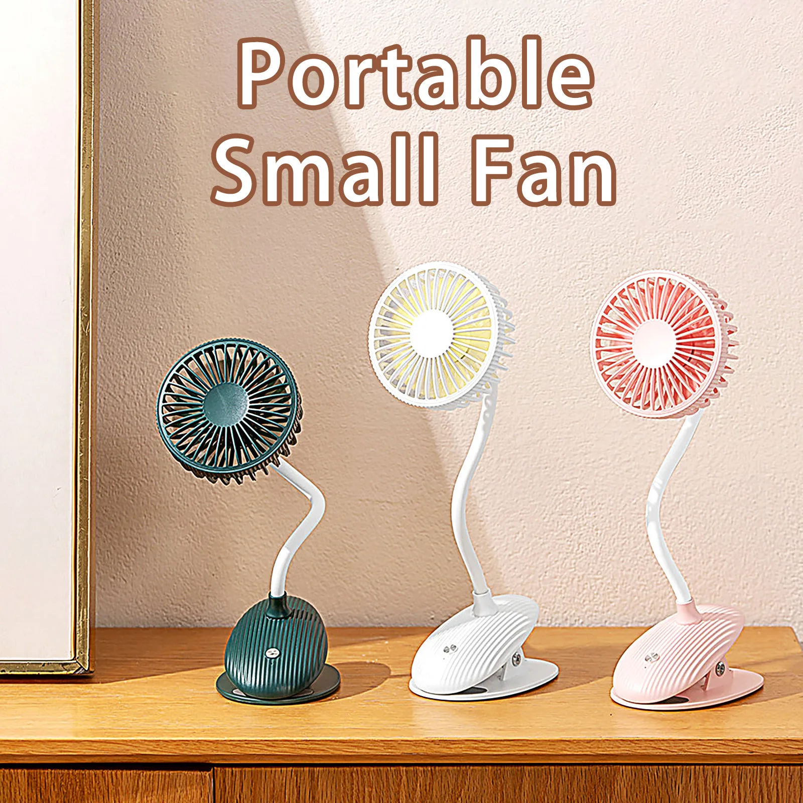 

Portable Clip Fan Small Fan 2021 New Bendable And Foldable Rechargeable Cooling Mini Desk Fan Adjustable Clip-on Fans#G