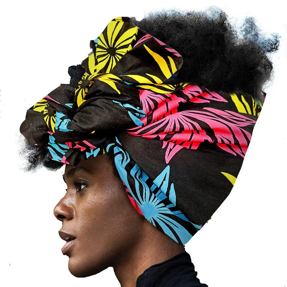 Тюрбан в африканском стиле для Для женщин аксессуары волос шарф объем обхвата