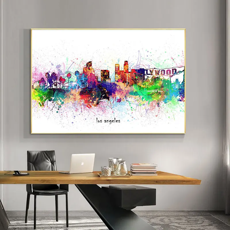

Abstract Painting Print Landscape CityPictures Canvas Paniting Oil Painting Poster Modern Wall Art Picture Livingroom Home Decor