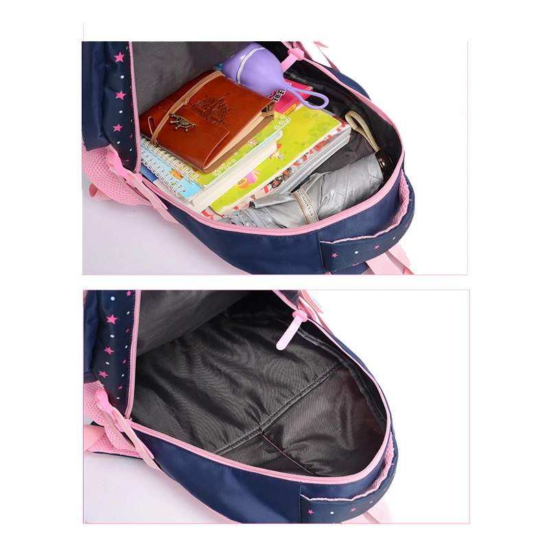 Ортопедические школьные ранцы для девочек подростков модные рюкзаки детей 3