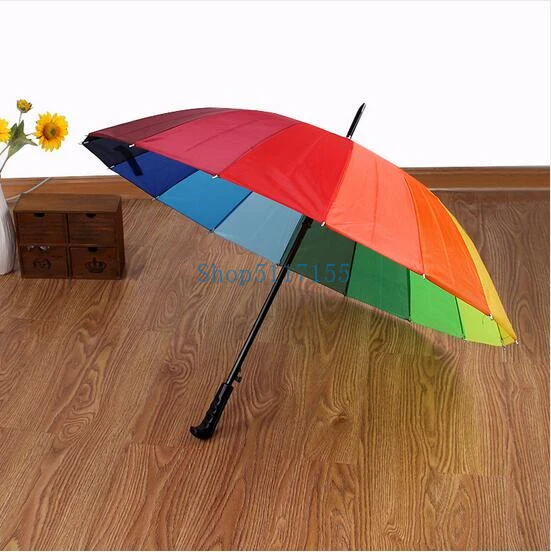 Economici Paraguas Large 16k Super Windproof Umbrella Sun Rainbow Reliable Quality