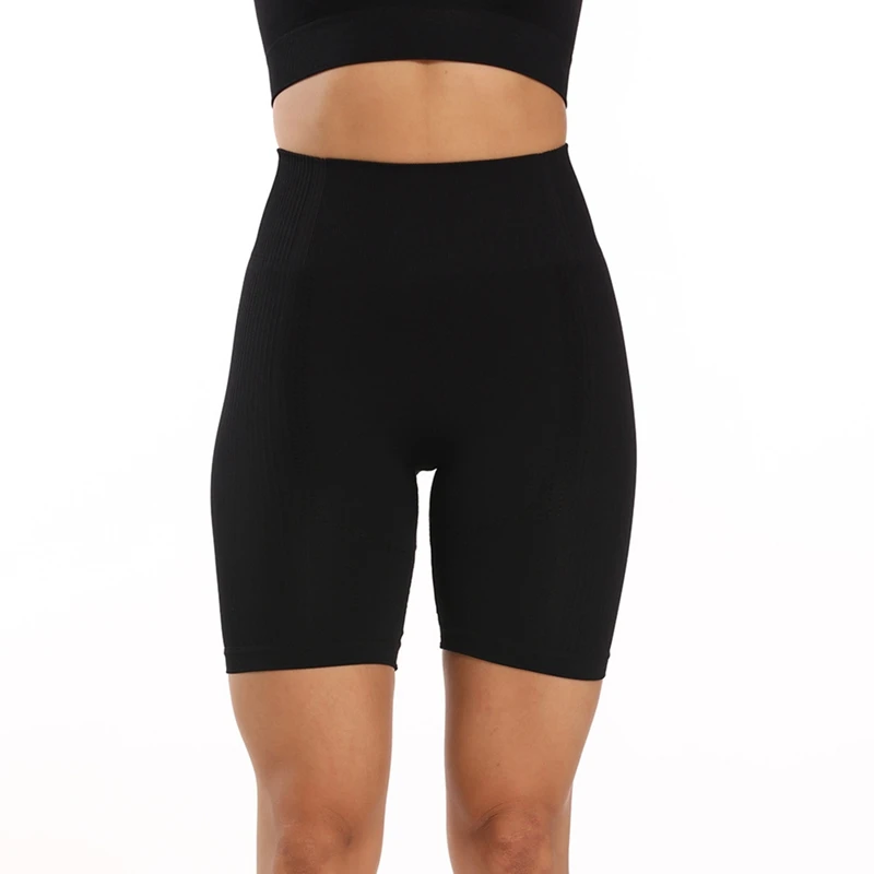 

Шорты женские спортивные с эффектом пуш-ап и высокой талией