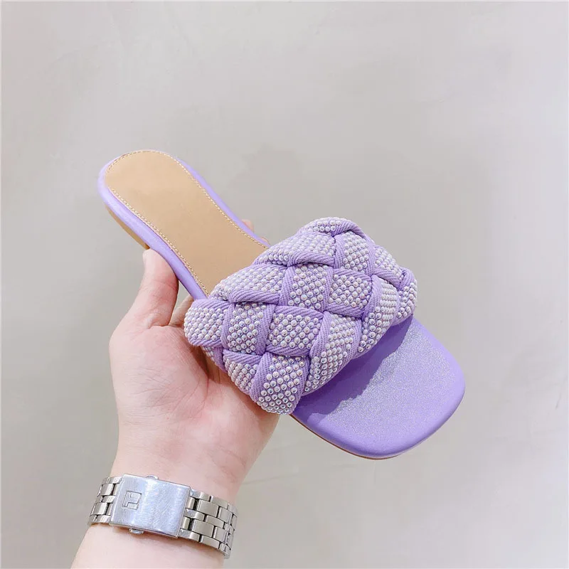 Fashion Rhinestone Pearl Twist Bridal Wedding Party Shoes Accessories For high Heels Flats Slipper Shoe Decorations flower