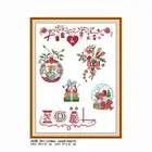 Рождественская вышивка, Набор для вышивки крестиком, вышивка, узор 11CT 14CT, штампованный домашний декор, Набор тканевых ниток, холст