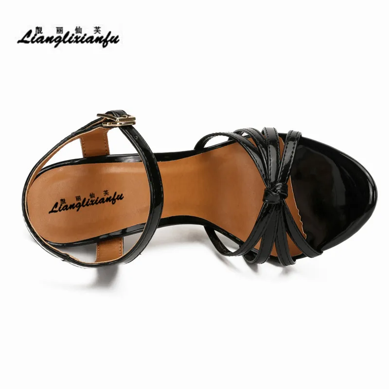 Каблуки шпильки llxf сандалии с ремешками на лодыжках летние красные модельные