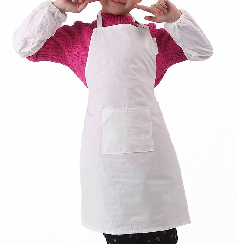 

Children Apron Hat Sleevelet Set School Home Baking Cooking Craft Art Aprons NYZ Shop