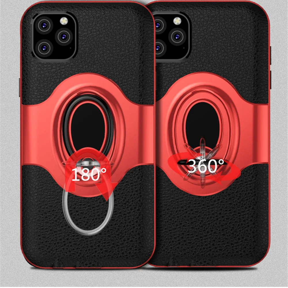 Защитный чехол для iPhone XI XIR XIMAX 2019 7 8 6 6S 5 5S SE X XS MAX XR магнитный кольцевой держатель |