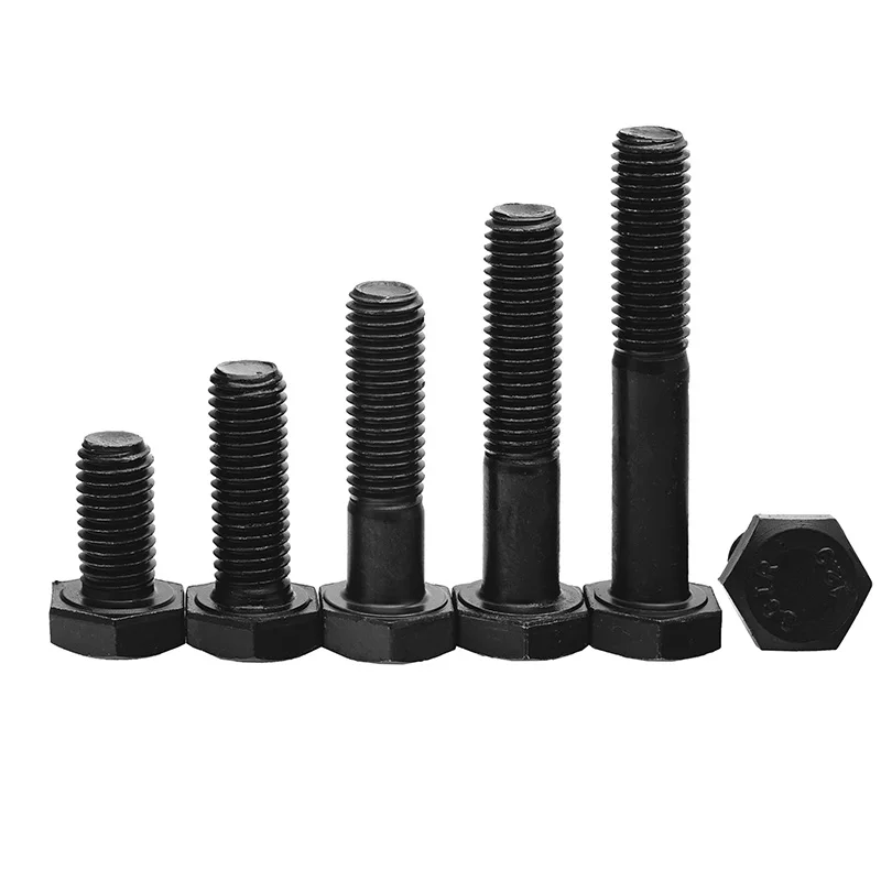 Болт с шестигранной головкой M6 M8 M10 M12 M14 M16 1/10 шт. черная легированная сталь 12 9 винт