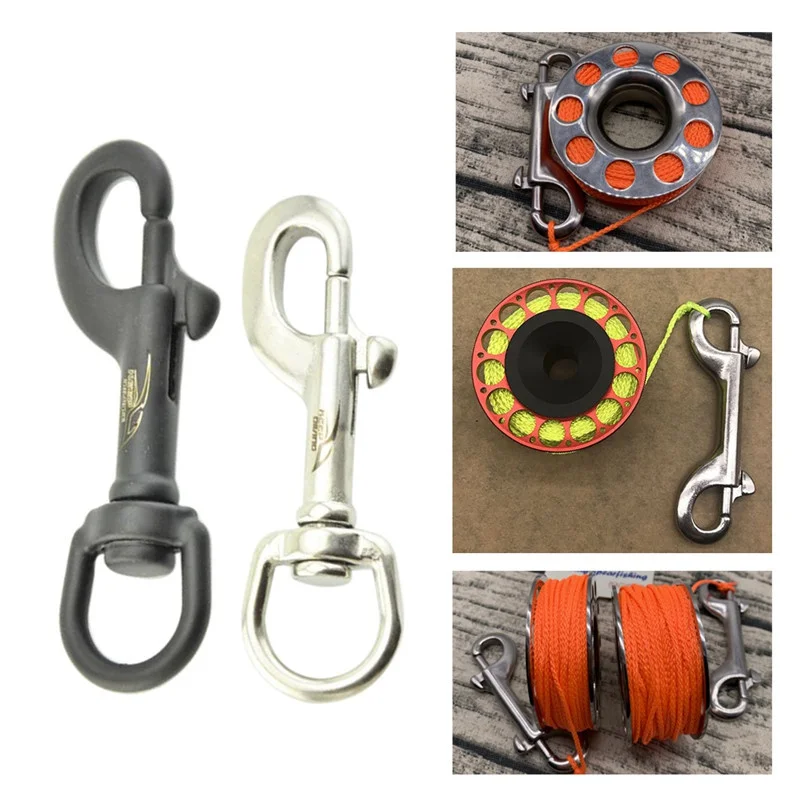 

75/90/95/100mm Durable Stainless Steel Single Ended Clip Hooks Swivel Eye Bolt Snap Hooks Buckle Diving singel Hooks New