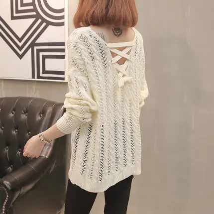Вязаный свитер OHCLOTHING новинка весны 2019 Свободный пуловер для женщин | Женская