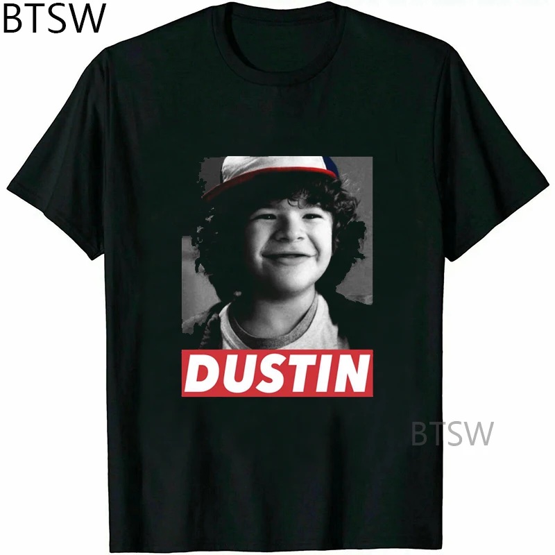 

2020 Harajuku Dustin From Stranger Things T-Shirt Unisex Summer Casual T Shirt Cotton Top Tees Streetwear Camiseta Hombre