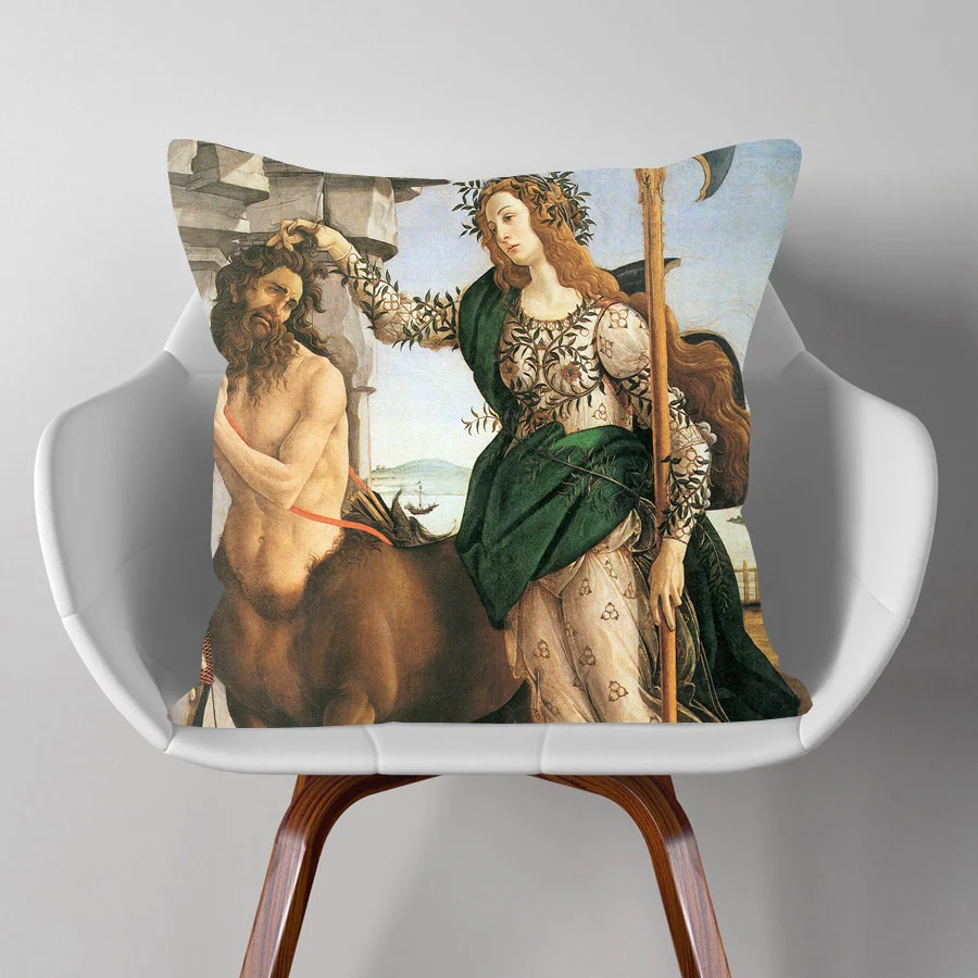 Европейские винтажные наволочки для портретной подушки с изображением девушки