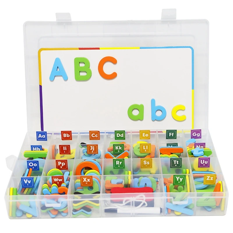 

Alphabet Soft Magnetic Stickers Refrigerator Sticker Classroom Whiteboard Gadget Early Education Tools