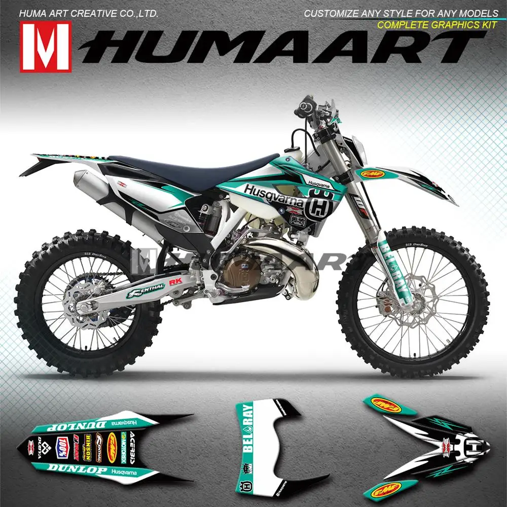 HUMAART Персонализированный Набор стикеров виниловая пленка для Husqvarna FC250 FC350 FC450 TC TE