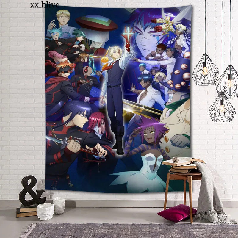 

Японский Аниме D серый человек на заказ HD гобелен для ковра дорожный матрас настенные ковры искусство домашний декор 145x250 см, x см